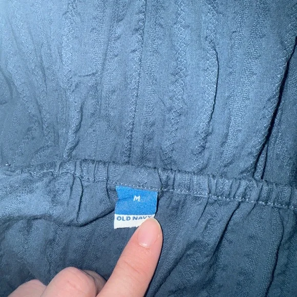 Old Navy Slate Blue Textured Maxi Dress - Picture 2 of 3